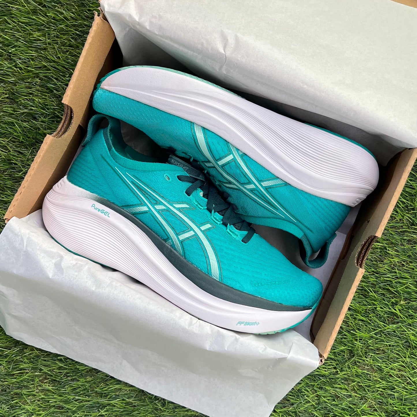 Asics Gel Nimbus 27 "Wave Teal/Saxon Green"