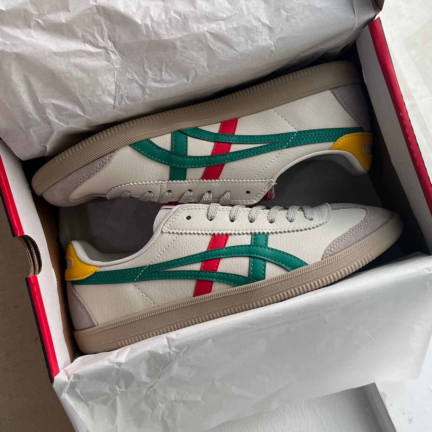 Onitsuka Tiger Tokuten “White Beige Red Green”