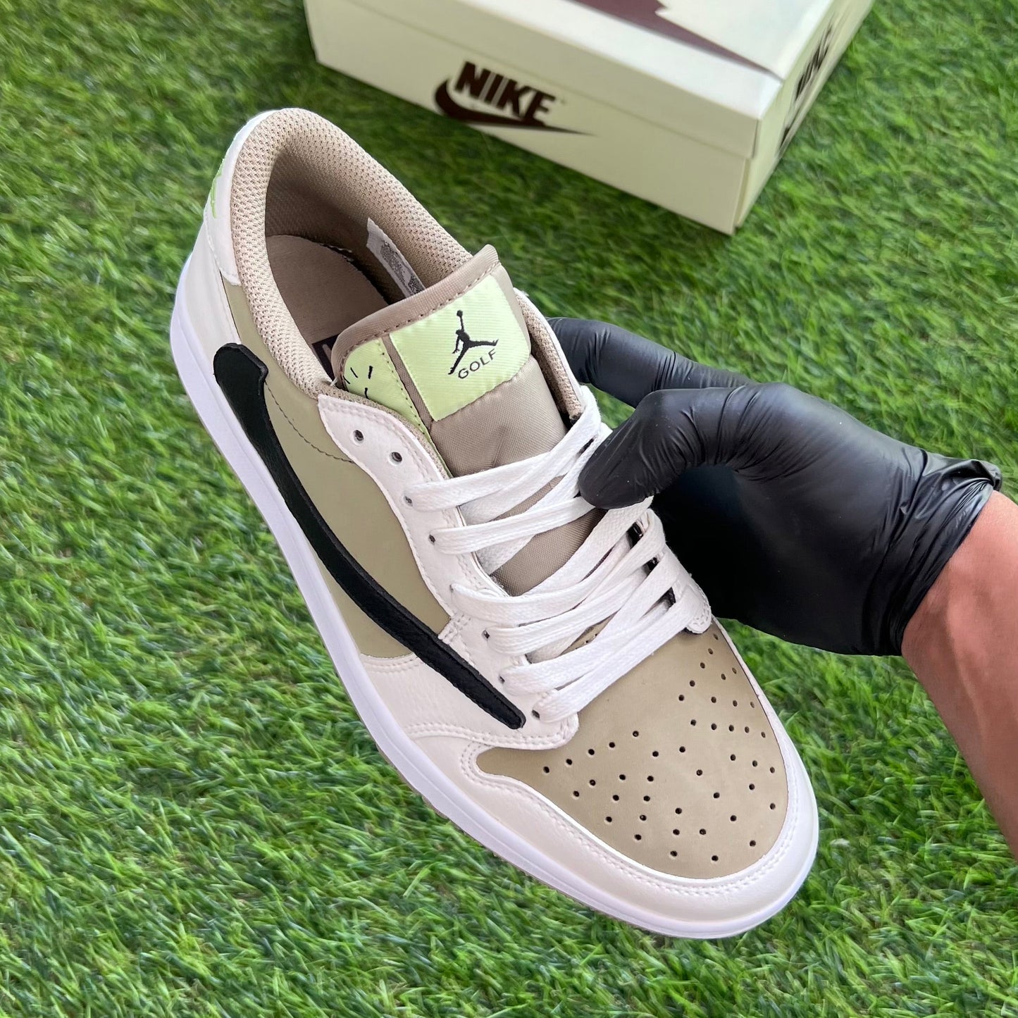 Travis Scott x Jordan 1 Low Golf “Neutral Olive”