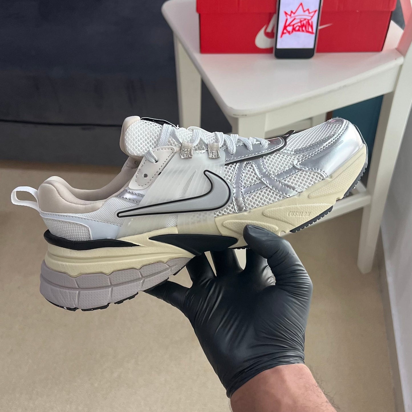 Nike V2K Run “Metallic Silver”