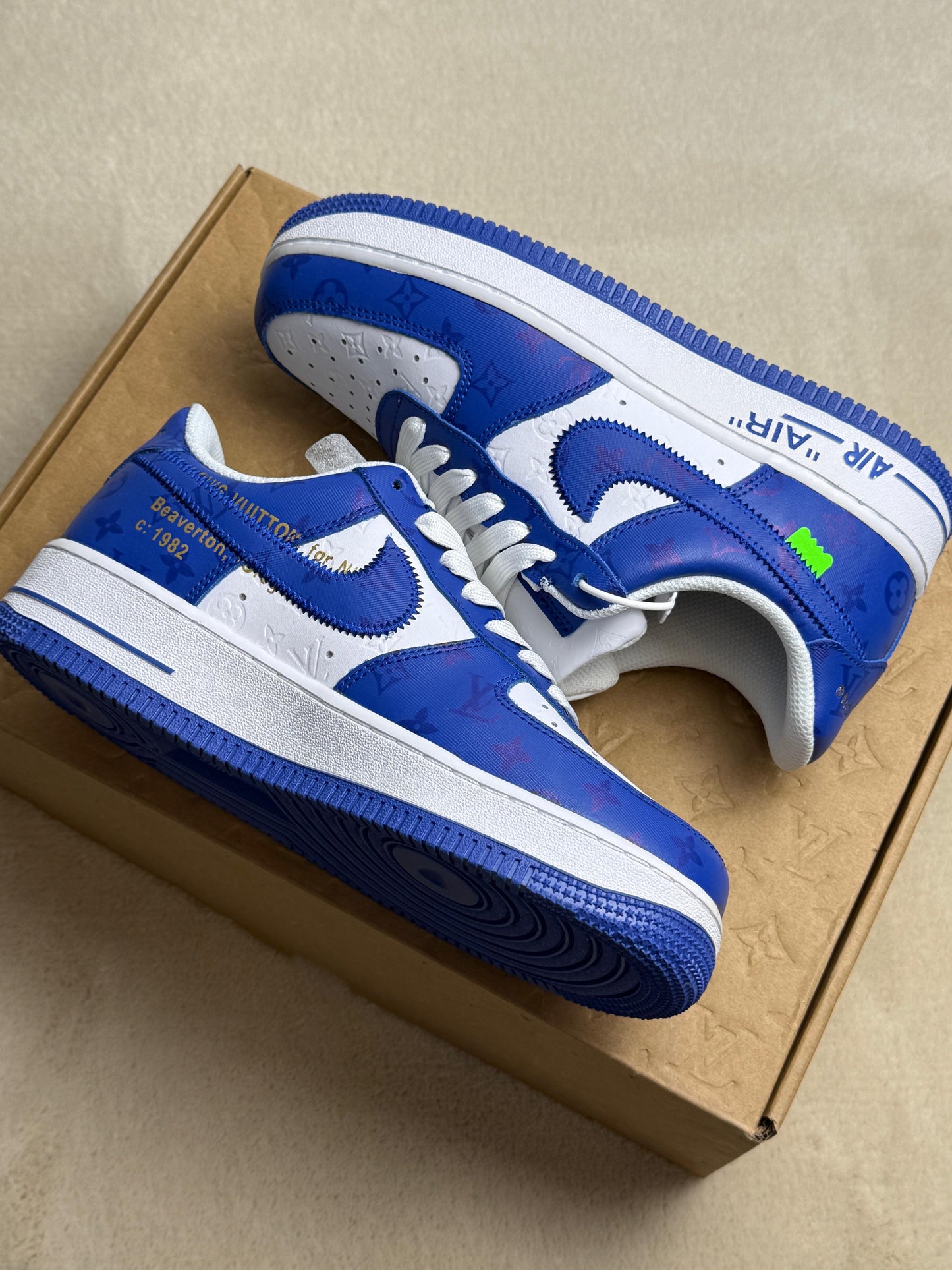 Nike x LOUIS VUITTON Air Force 1 Low by Virgil Abloh 'Blue White'